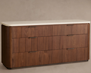 Meubles de chambre à coucher de <span class=keywords><strong>style</strong></span> américain moderne de haute qualité, personnalisables en couleur, avec dessus en marbre, <span class=keywords><strong>commode</strong></span> à 6 tiroirs en chêne - Product Image 3