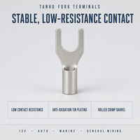 Connecteurs à fourche non isolés en laiton Xinmin, type U, plaqués étain, série SNB, modèle Rnb, 660V