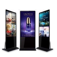 Écran LCD vertical sur pied de 49 pouces, affichage numérique, machine publicitaire, écran tactile, utilisation en intérieur, contenu à distance