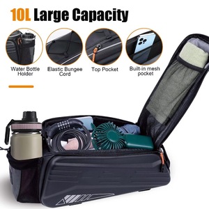 Échantillon gratuit – Sacoche de vélo imperméable grande capacité pour bagages, fixation rapide, équipement de cyclisme et de voyage - Product Image 3