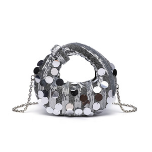 Bolsos Brillantes para Mujer, Modernos, Fáciles de Llevar, Pequeños, Redondos, Tipo Bola, para Cena, Banquete, Noche, Portátiles, de Acrílico Rosa - Product Image 4