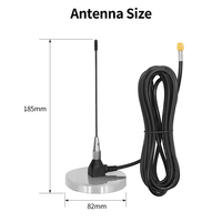 Vhf Uhf extérieur 433mhz double bande fouet ressort hélicoïdal antenne de Base magnétique antenne à Gain élevé