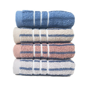 Pure Cotton Striped Face Towel 35x75cm Thickened <b>Gift</b> <b>Set</b> For Supermarkets And Stores Customizable Logo - Product Image 2