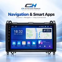 Pour Mercedes Benz Classe B 2005-2011 Écran de tableau de bord 9 pouces 2 Din Lecteur multimédia de voiture Carplay Android Auto Compatible