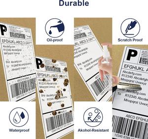 <span class=keywords><strong>Imprimante</strong></span> d'étiquettes d'expédition 4x6 de haute qualité avec étiquettes thermiques directes perforées, pour l'entreposage et <span class=keywords><strong>la</strong></span> logistique - Product Image 4