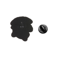 Broche émaillée en forme de squelette de requin avec slogan 'Stay Positive' en alliage de zinc, pour sac à dos, veste, chapeau, revers, accessoire de collection
