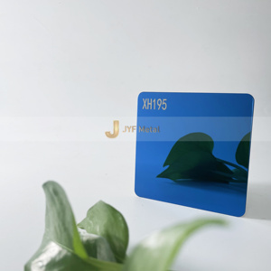 M73 <b>Plate</b> Mirror No.4 <b>Surface</b> Finish 316L Stainless Steel Welding Bending Cutting Customizable Thickness Blue Color Coated JIS - Product Image 3