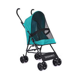 Faltbarer Tragbarer Haustier-Kinderwagen mit 4 Rädern, Abnehmbarer Träger, Luxuriöser Leichtgewicht-<span class=keywords><strong>Trolley</strong></span> für Katzen und Hunde mit Getränkehalter, Robust - Product Image 3