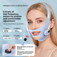 Appareil de levage du visage Resserrement de la peau V Masseur de lifting du visage Vibration Réduire le double menton Dispositif de lifting du visage à micro-courant électrique