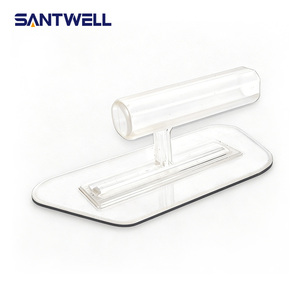 Espátula de Plástico Transparente/Blanco para Revestimiento Texturizado, Herramienta para Acabado de Paredes con Yeso Veneciano - ABS, Moldeada en una Sola Pieza - Product Image 1