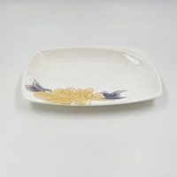 Assiettes rectangulaires en mélamine 100% plastique de différentes tailles, écologiques, plateaux en mélamine pour hôtel