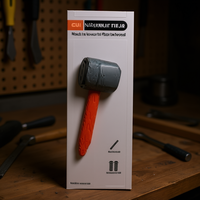 Martillo NARANJA JS-409 de 2 Pulgadas con Cabeza Redonda y Mango de Plástico, Herramientas para Bricolaje