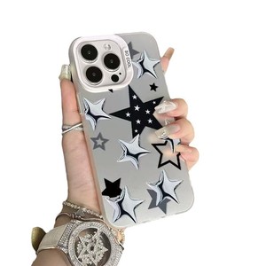 Novas Tendências Capa de Telefone Móvel Preto Branco Prata com Estrelas para <span class=keywords><strong>iPhone</strong></span> 16 Plus 17 Air Pro Max <span class=keywords><strong>Shell</strong></span> à Prova de Choque Capa Traseira - Product Image 6