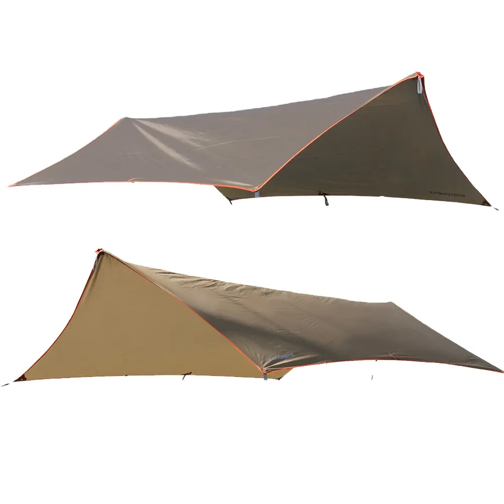 Custom logo sun protection outdoor rain fly camping tarpWaterproof Lightweight Survival Gear Shelter for Camping