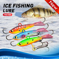 Aotuo Leurre dur métallique VIB Crankbait 10g/15g pour la pêche sur glace, pour l'équilibre et la pêche au brochet - Direct Usine