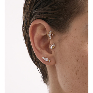 JINYOU 0124 <span class=keywords><strong>Orecchini</strong></span> <span class=keywords><strong>a</strong></span> Cartilagine Piccoli in Acciaio Inossidabile 316 con Zirconia Cubica, Gioielli per Piercing Corporeo di Alta Qualità - Product Image 5
