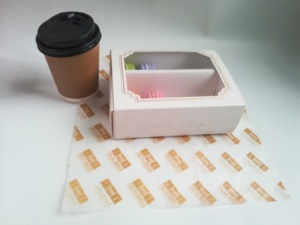 Prezzo all'ingrosso personalizzato trasparente biscotto macaron scatola torta dessert pagnotta carta da forno confezione regalo con inserto divisore di carta - Product Image 3