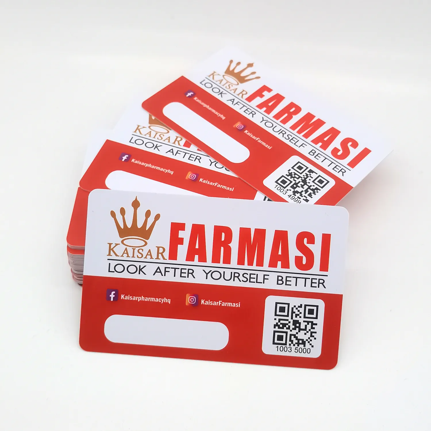 Aangepaste Plastic Ledenkaart Met Variabele Qr-Code