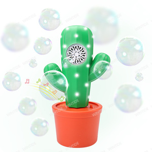 Muốn Bong Bóng Bán Buôn Dễ Thương Xương Rồng Hình Bong Bóng Máy Xà Phòng Ngoài Trời Đảng Đồ Chơi Cho Trẻ Em Bong Bóng Đồ Chơi - Product Image 1