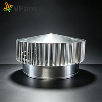 VFans Turbine d'évacuation de fumée en aluminium léger à installation sur toit, entraînée par le vent naturel, ventilateur Whirlybird 24/7 pour atelier et lieu de travail
