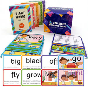 Oem Odm Flaş Kartlar Çocuklar İçin Okul Öncesi Görsel Kelimeler Montessori Oyuncakları Okul Öncesi Çocuklar İçin Öğrenme Eğitim Flaş Kartları Hafıza Kartı Oyunları - Product Image 1