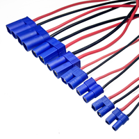 Connecteur banane EC2 EC3 EC5 EC6 EC8 à courant élevé personnalisé avec câble en silicone pour banque d'alimentation extérieure, démarreur de voiture