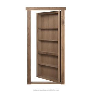 <span class=keywords><strong>Porta</strong></span> a Scomparsa in Legno Massello Insonorizzata con Libreria Integrata per Camera da Letto e Villa, Apertura Manuale Personalizzabile - Product Image 2