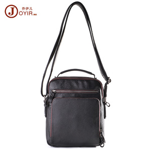Joyir Sac messager pour homme en cuir de vachette pleine fleur, couleur unie, pour les voyages de loisirs - Product Image 5