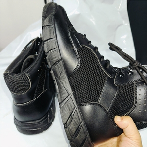 Botas de Combate TSB01 Marrón Verde Bronceado Clásicas Superligeras de Cuero Vacuno de Ante Transpirable para Verano con Cremallera Lateral de Rápido Desenganche - Product Image 6