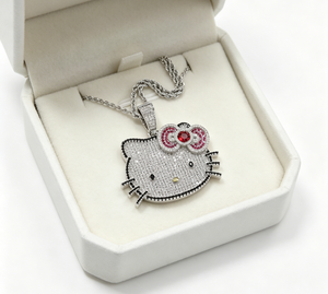 Wholesale Hiphop Cartoon Character Zircon Necklace Personalized Gold Plated Fashion Jewelry Cartoon Zircon Pendant Necklaces - Product Image 4