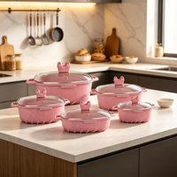 Ensemble de casseroles en aluminium de haute qualité, 23 pièces, antiadhésif, en céramique, pour la cuisson