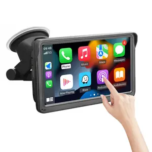 CARABC 2023 חדש 7 אינץ HD נייד HD מגע מסך אלחוטי CarPlay אנדרואיד אוטומטי DVD לרכב נגן עם מצלמה Carplay מסך