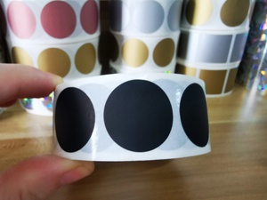 Colour 1in Vòng đầu và giành chiến thắng tự dính nhãn CuộN <span class=keywords><strong>Scratch</strong></span> Off nhãn dán - Product Image 3