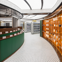 Conception personnalisée de la décoration de boutique pour les parfums avec mobilier d'exposition de parfums sur mesure et aménagement de magasin optimisé