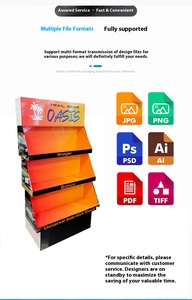 Miễn Phí Thiết Kế Tùy Biến Tầng Hiển Thị Kệ Siêu Thị Sàn Đứng Xe Gắn Công Cụ Giấy Kệ Hiển Thị Kệ - Product Image 4