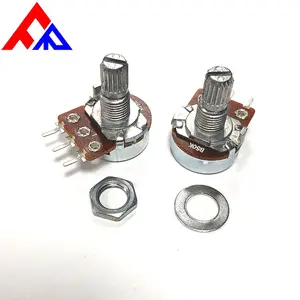 Manufacturers Wholesale High Quality 3-lead B10k B50K WH148 Single Rotating Potentiometer