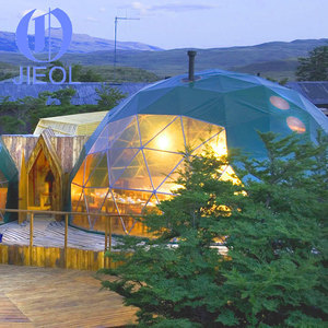 เส้นผ่านศูนย์กลาง 6 ม. บ้านโดมทางภูมิศาสตร์ glamping เต็นท์โดมพักผ่อน