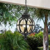 Lustre de style européen, étanche, antirouille, pour extérieur, jardin, couloir, allée, balcon, villa, petit lustre de jardin