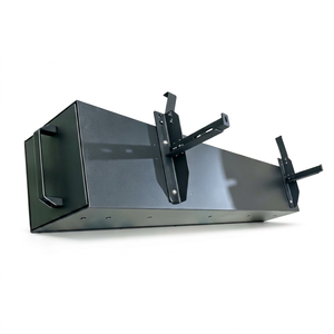 Boîte de rangement d'outils en métal noir avec support de fixation et design antichoc pour usage en atelier - Product Image 1