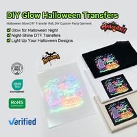 Feuille de film DTF luminescent Fcolor pour Halloween, film de transfert thermique PET pour impression DIY sur T-shirt
