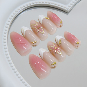 Lot de 30 faux ongles en amande de luxe de haute qualité, vente en gros, personnalisables, à presser, pour la <span class=keywords><strong>France</strong></span> - Product Image 2