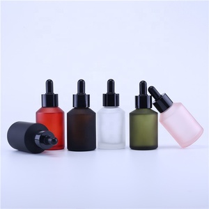 60ml <span class=keywords><strong>vide</strong></span> De Luxe mat givré en verre d'emballage cosmétique flacon compte-gouttes avec <span class=keywords><strong>Pipette</strong></span> Noire pour le pétrole - Product Image 4