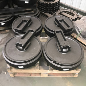 E320 OEM suku cadang Undercarriage ekskavator, Tensioner <span class=keywords><strong>Idler</strong></span> Roller depan untuk <span class=keywords><strong>Idler</strong></span> ekskavator - Product Image 4