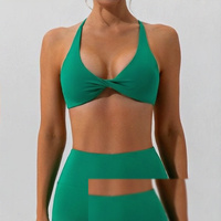 Soutien-gorge de sport pour femme, sensation seconde peau, séchage rapide, dos à bretelles, pour yoga, entraînement, course à pied