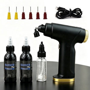 Potente Aerografo Ricaricabile Senza Fili da 35PSI, Strumento Professionale per Acconciature, Colorazione di Capelli e Barba per Barbieri - Product Image 2