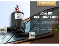 Fournisseur professionnel de pompes de circulation d'eau chaude solaires 12V mini