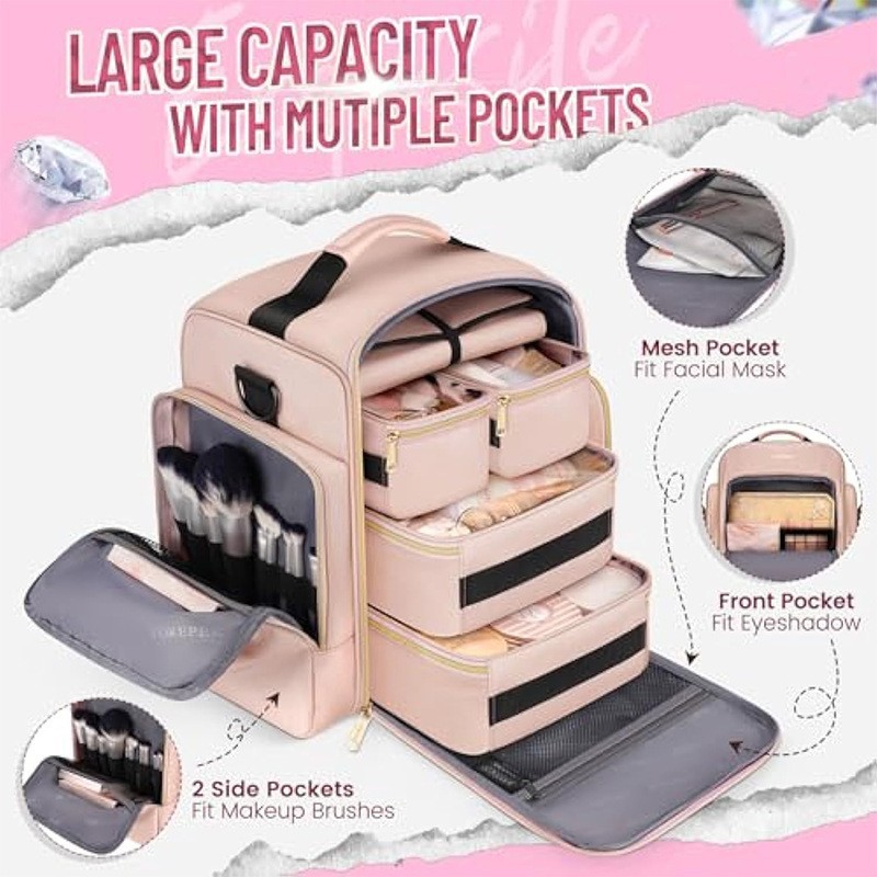 travel toiletry bag with removable compartments