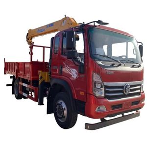 Grúa sobre Camión Sinotruk de 7 Toneladas, Grúa Hidráulica Móvil de Pluma Recta, Equipo de Trabajo Pesado para Entrega - Product Image 1