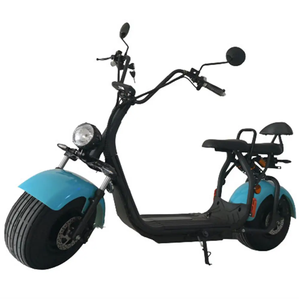 Sıcak satış 2000W1 2AH akülü araba Citycoco geniş geniş lastik scooter elektrikli motosiklet