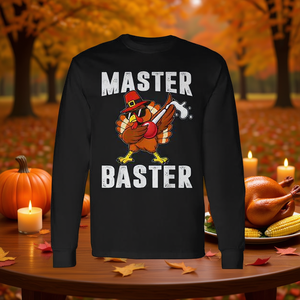 Camiseta de manga larga para hombre Master Baster Dabbing Turkey Thanksgiving - Product Image 3